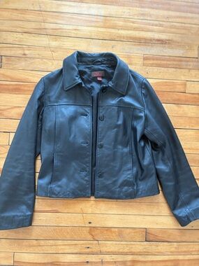 Danier Women's Black Leather Jacket